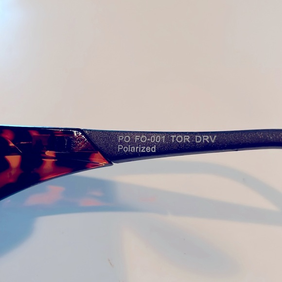 Polar Optics Polarized Unisex FO-001 Tortoise Driver Fits Over Sunglasses & Case - Picture 11 of 12